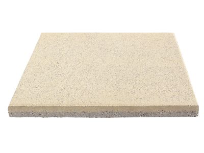 Dalle extérieure béton lisse 50 x 50 x 4,3 cm sablée Jaune T7 - GGI