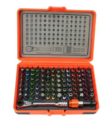 Coffret de vissage de 98 embouts FISCHER DAREX