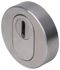 Rosaces rondes de sécurité à cylindre acier mat ALPERTEC