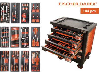 Servante équipée de 144 outils FISCHER DAREX