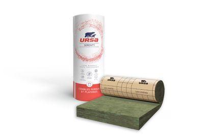 Rouleau laine de verre Sérenity comble perdu - Épaisseur 100 mm - l.1,20 x L.8,50 m URSA