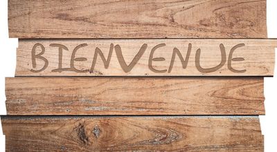 Paillasson ultra-absorbant et déco Boston bienvenue brun 40 x 70 cm - ID HOME