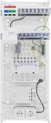 Coffret de communication grade 3TV 8 RJ45 + DTIO fibre + emplacement box - Fullbox BATILEC