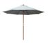 Parasol droit diamètre 3,5m ecru en eucalyptus PROLOISIRS Livraison à domicile incluse