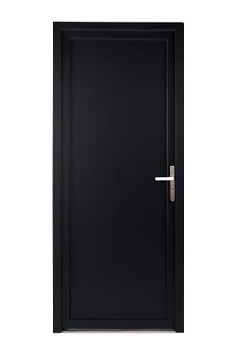 Porte de service pleine poussant gauche 200 x 80 cm grise CLOSY