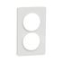 Plaque de finition 2 postes blanc - Odace 2011 Touch SCHNEIDER ELECTRIC