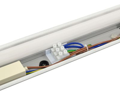 Réglette LED IP20 60 cm avec interrupteur 420 lumens Blanc neutre - GEFOM