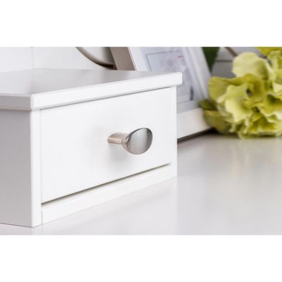 Bouton de meuble ovale nickel 41 x 19 mm par 4 REI