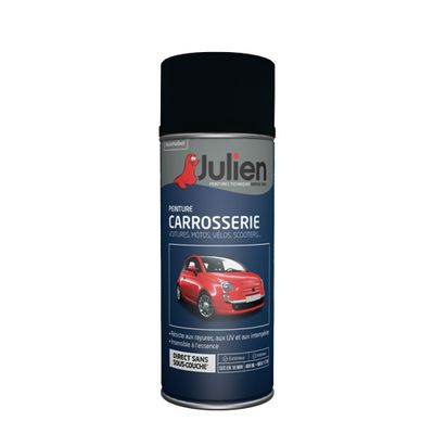 Bombe de peinture carrosserie noir métal 400 mL - JULIEN