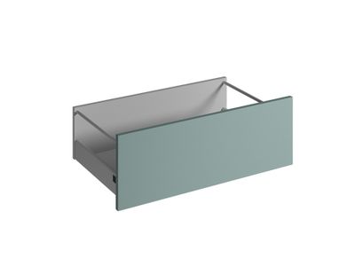 Façade tiroir pour meuble de cuisine Lotus vert d'eau mat 27,6 x 80 cm OFITRES