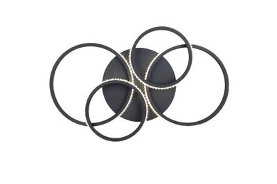 Plafonnier LED Cires noir 3400 lumens blanc neutre - REALITY