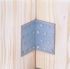Equerre d'assemblage multi-trous galvanisé 60 x 60 x 80 mm