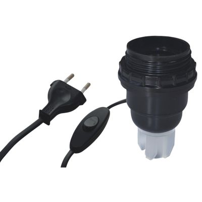 Douille E27 avec adaptateur bouteille noir - TIBELEC