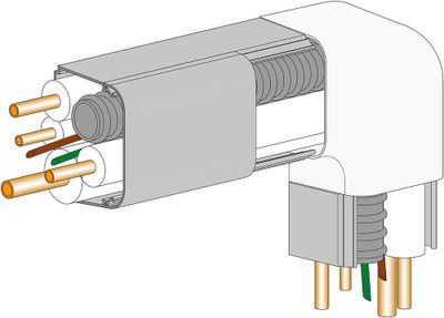 Coude plat 90° pour goulotte clim - AUTOGYRE