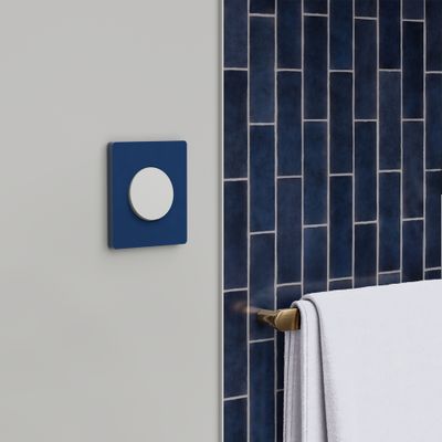 Plaque de finition 1 poste Odace 2025 Architecte bleu émaillé - SCHNEIDER ELECTRIC