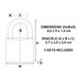 Cadenas à clés largeur 50 mm en laiton MASTER LOCK