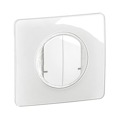 Double interrupteur connecté avec neutre + plaque Blanc - Céliane with Netatmo LEGRAND
