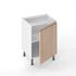 Porte effet bois naturel avec poignée intégrée pour meuble de cuisine Syncron ANV-02 OAK 70 x 60 cm OFITRES