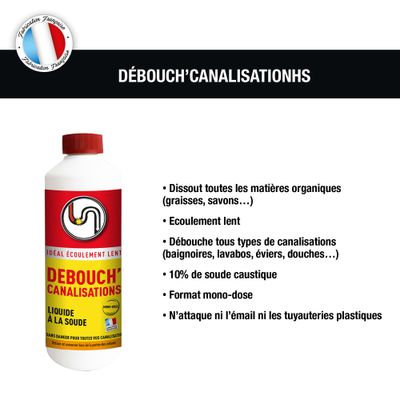 Débouche canalisation mono-dose formule liquide 500ml