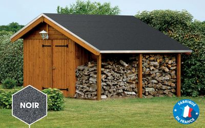 Bardeau de couverture LIZY GARDEN ROLL noir en rouleau l.0.5 m x L.5 m SOPREMA