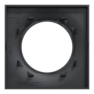 Plaque de finition 1 poste anthracite - Odace 2011 Styl SCHNEIDER ELECTRIC