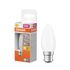 Ampoule LED B22 dépolie flamme 4 W = 470 lumens blanc chaud - OSRAM