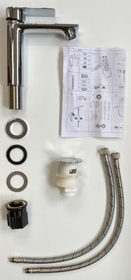 Mitigeur lavabo hauteur médium chromé Nytia EUROSANIT