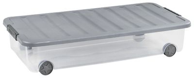 Boite de rangement sous lit Scotti gris 35 L CURVER