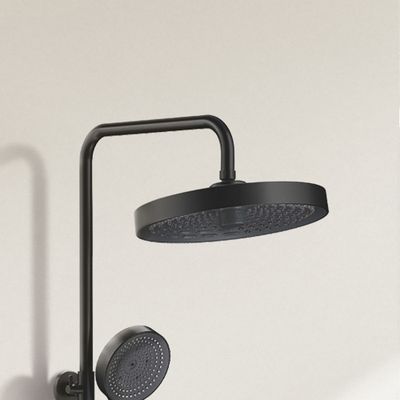 Colonne de douche thermostatique noir Concave - EDOUARD ROUSSEAU