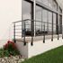 Garde-corps New Rondo - Aluminium thermolaqué RAL 7016 - L 2,50 m - Pose latérale - SOGEM