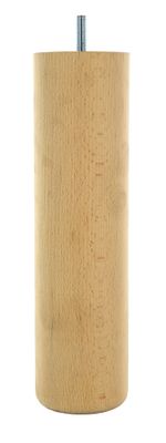 Pied de meuble rond bois diamètre 68 x 250 mm