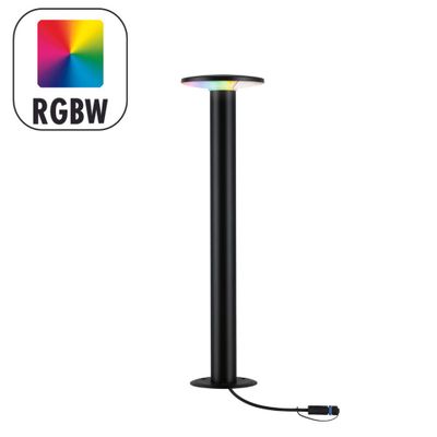 Borne extérieur LED compatible Zigbee 60cm Plug & Shine anthracite IP44 200 lumens RGBW - PAULMANN