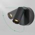 Spot LED mural en saillie orientable et sans fil blanc dynamique CCT Noir - Noli ARLUX