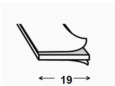 Mousse adhésive double face extérieur 19 mm x 6 m CQFD