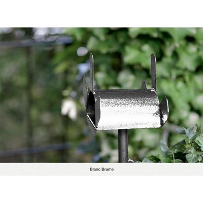 Peinture fer extérieur direct sur rouille martelé blanc brume 0,75 L - HAMMERITE