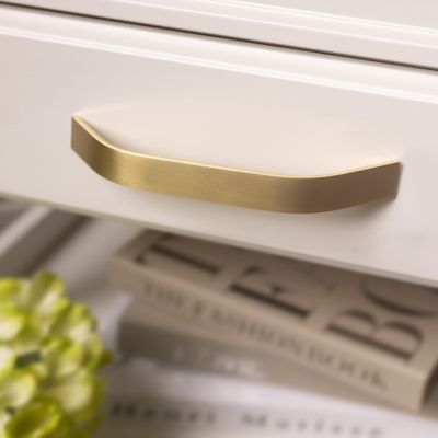 Poignée de meuble aluminium laiton entraxe 160 mm REI