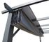 Pergola autoportante manuelle aluminium gris 12 m², Livraison à domicile incluse - HABRITA