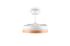 Ventilateur de plafond à pales rétractables LED + télécommande Blanc/bois Ø106cm - Volda REALITY