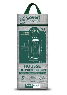 Housse pour parasol déporté jusqu'à 5 m de diamètre JARDILINE