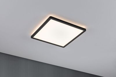 Plafonnier LED carré noir 293mm 3000K 16W ATRIA SHINE PAULMANN