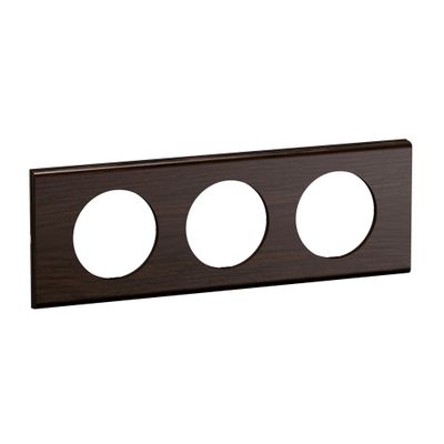 Plaque de finition 3 postes Frêne wengué - Céliane LEGRAND
