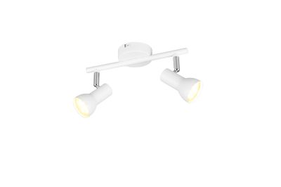Réglette 2 spots GU10 Cantar blanc 2x5W - REALITY