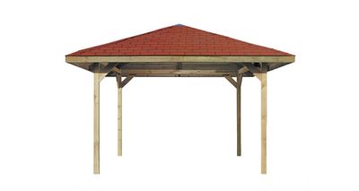 Tonnelle -  651 - 306 x 120 cm - bardeaux de toit inclus Livraison gratuite domicile WEKA