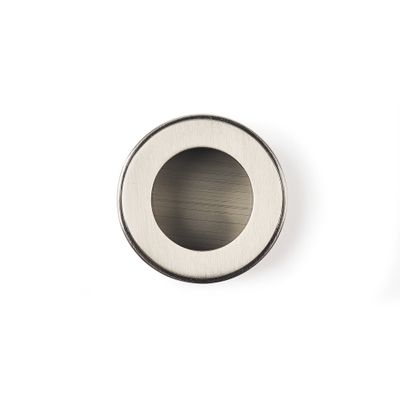 Bouton de meuble cuvette nickelé satiné diamètre 44 mm REI