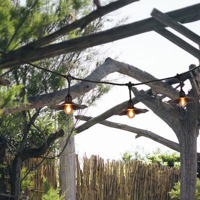 Guirlande lumineuse extérieur E27 6m Musette noir IP44 25W - COREP