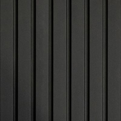 Panneau décoratif MDF 3D Latt noir matt sur fond noir - Lot de 2 - 20 x 287 x 1250 mm - AJ TIMBER