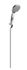 Douchette monojet 100 mm chromée avec flexible 150 cm et support Pit-stop ESSEBAGNO