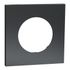 Plaque de finition 1 poste Odace 2025 Métal effet perle noire / noir - SCHNEIDER ELECTRIC