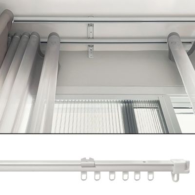 Rail express équipé extensible de 2.10 à 4 m Finition Blanc - MOBOIS