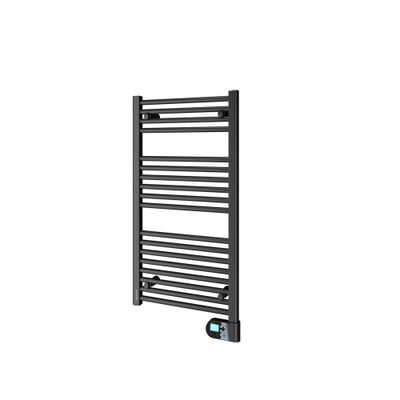 Sèche-serviettes à inertie fluide FLOBAIN 2 500W avec 2 patères noir - NOIROT